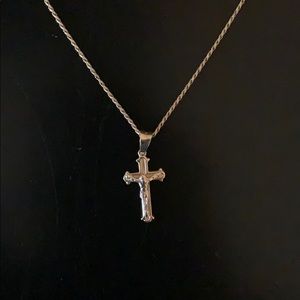 10K Gold Cross Necklace
